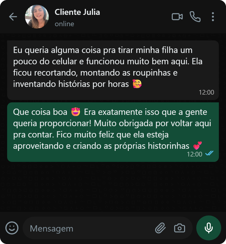Depoimento de cliente