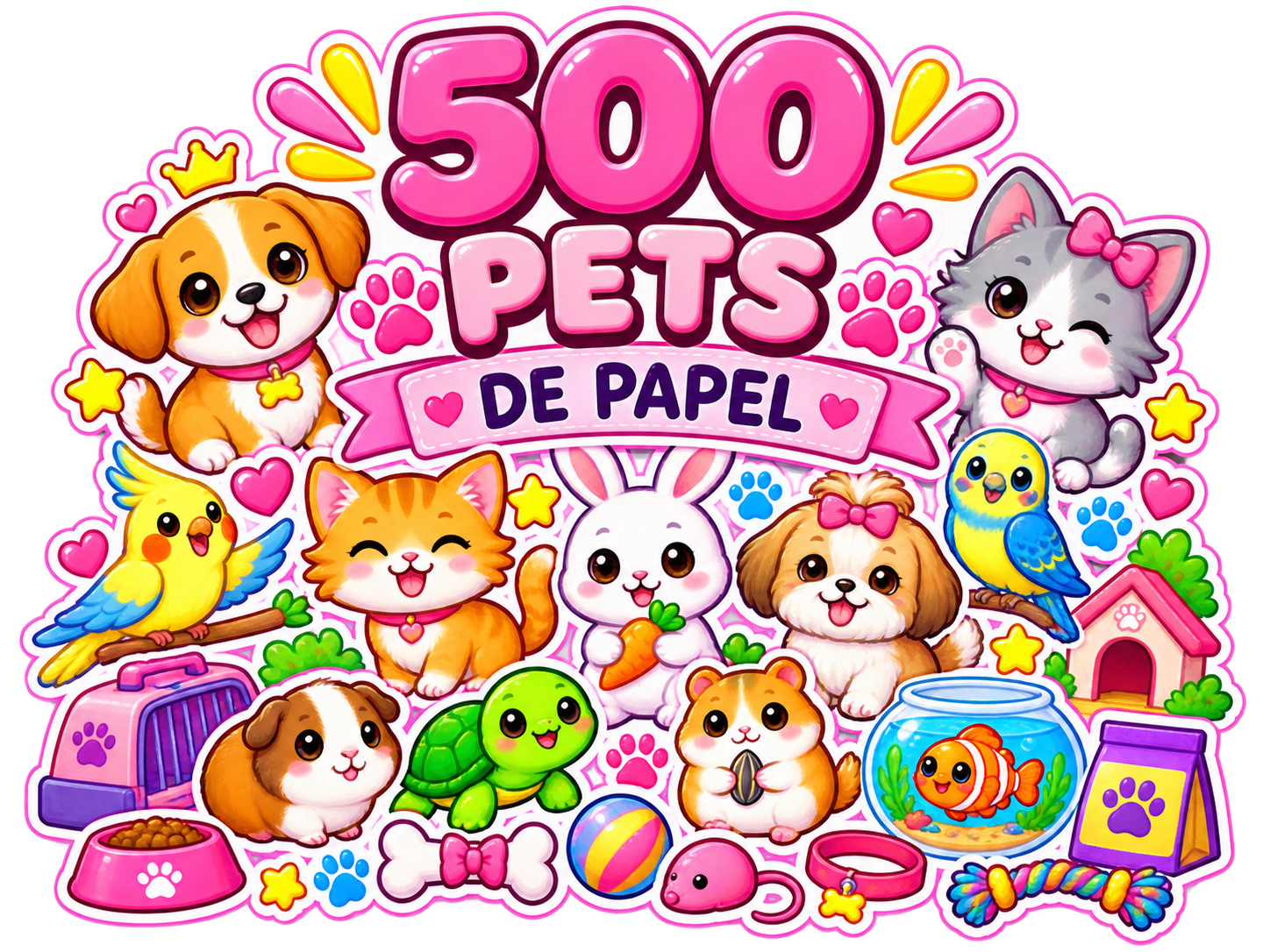 500 pets de papel