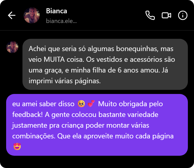 Depoimento de cliente